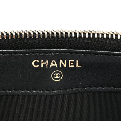 Chanel Goatskin Enamel Quilted Small Clutch With Chain Black 8 of 13