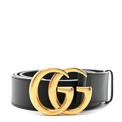 Gucci Calfskin Double G 40mm Belt 95 38 Black 1 of 5
