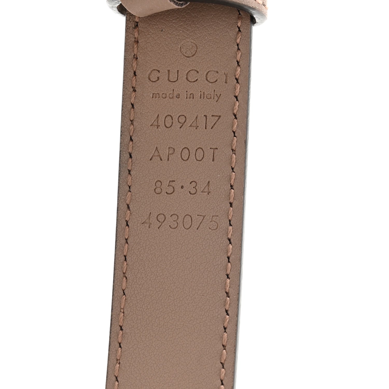 Gucci Calfskin Double G 20mm Belt 85 34 Porcelain Rose 5 of 8