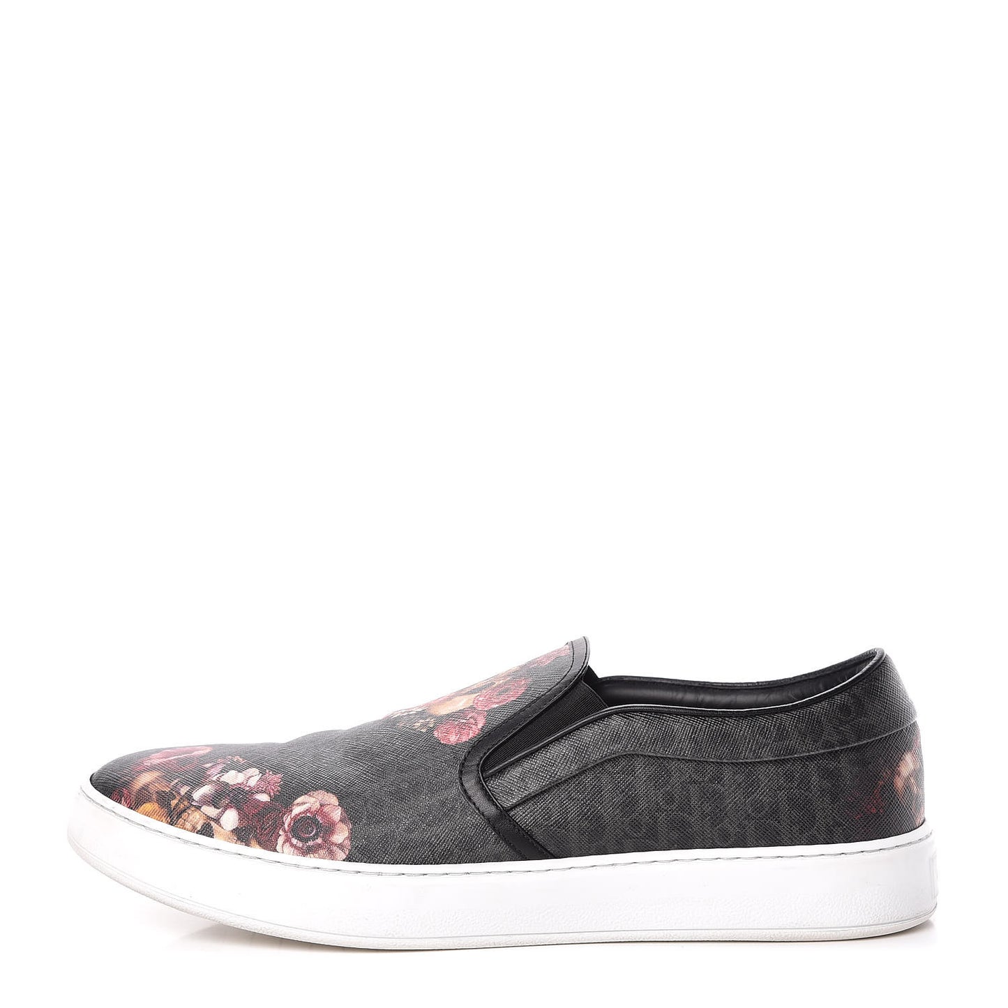 Homme Monogram Floral Skull Slip On Sneakers 45