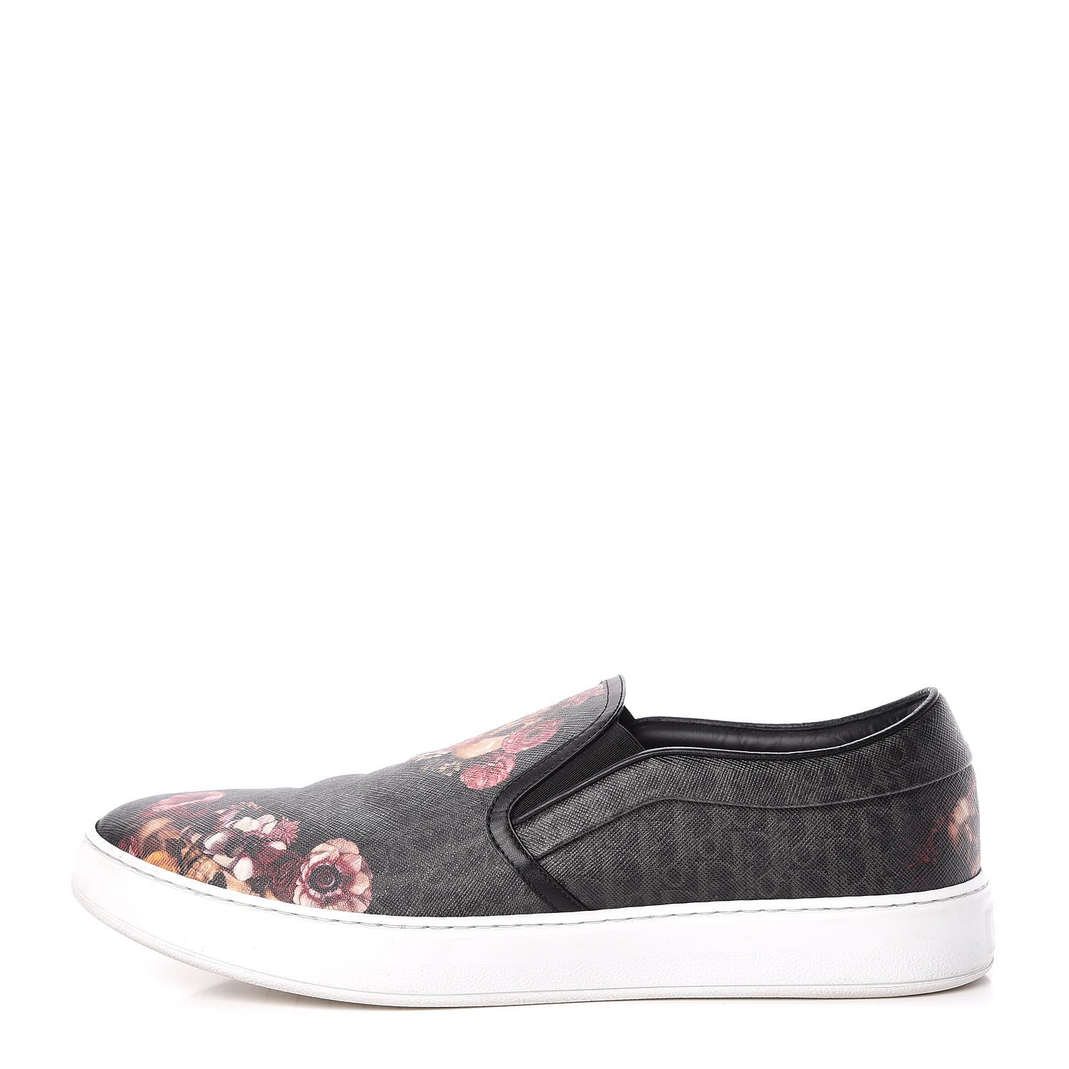 Christian Dior Homme Monogram Floral Skull Slip On Sneakers 45 1 of 18