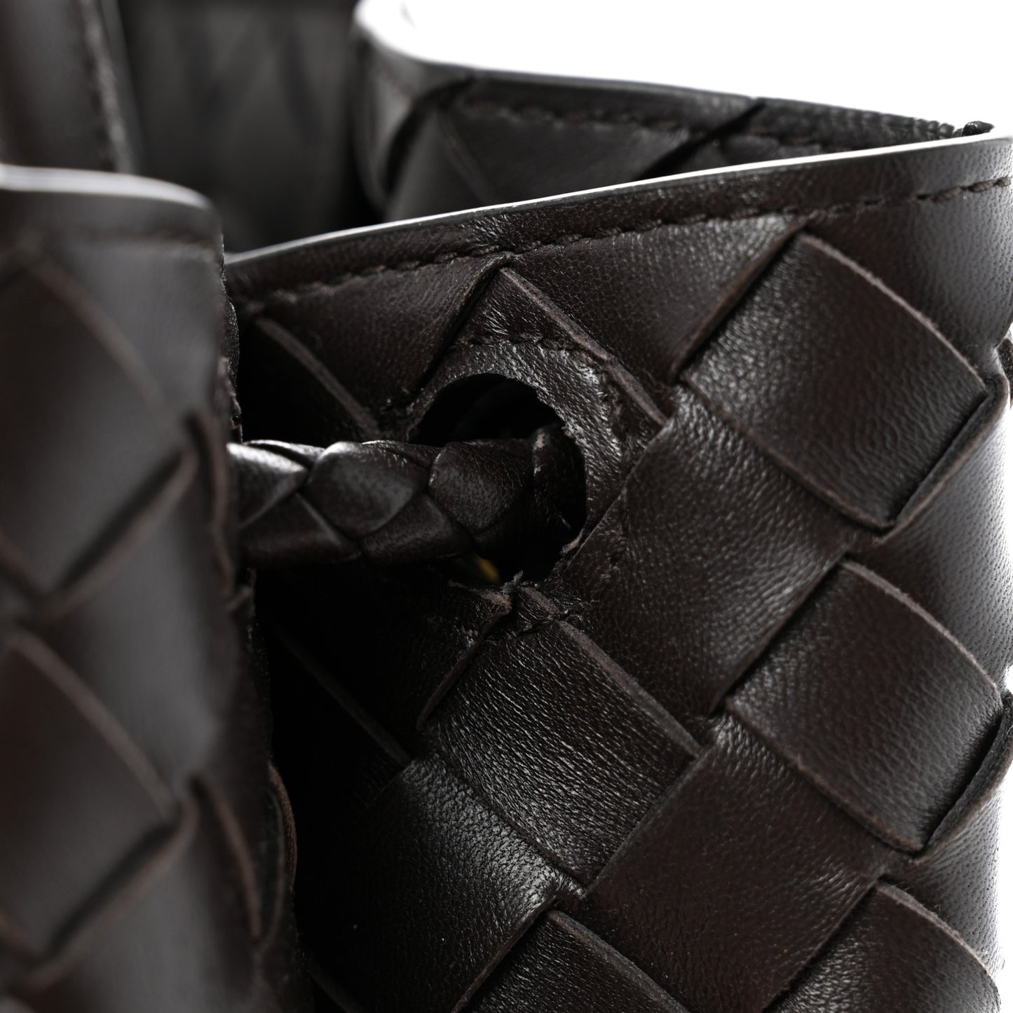 Nappa Intrecciato Small Andiamo Shoulder Bag Fondant