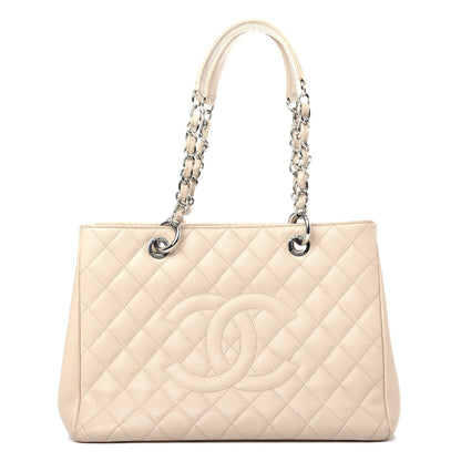 Chanel Caviar Quilted Grand Shopping Tote GST Beige Clair 1 of 11