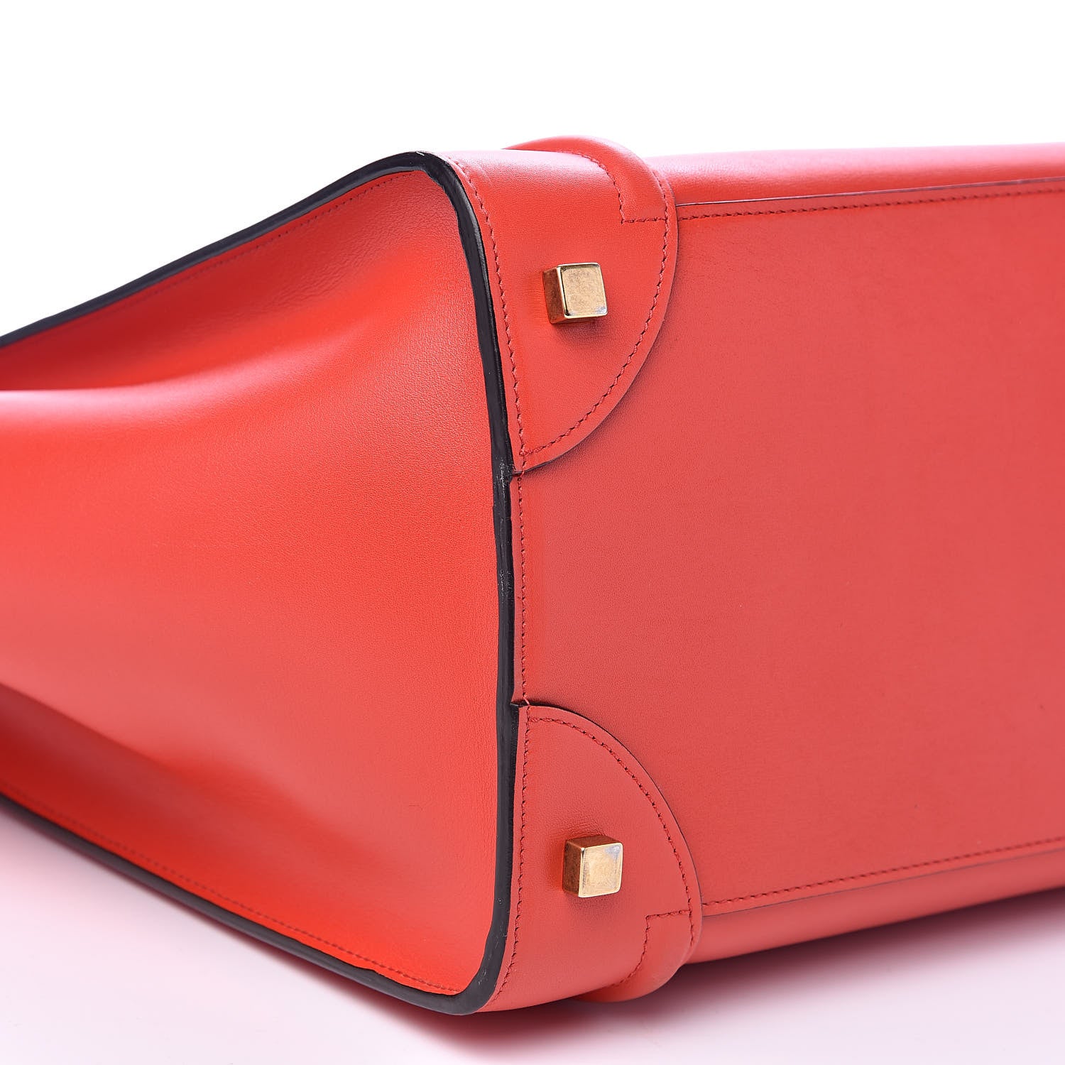 Celine Smooth Calfskin Mini Luggage Coquelicot 9 of 18