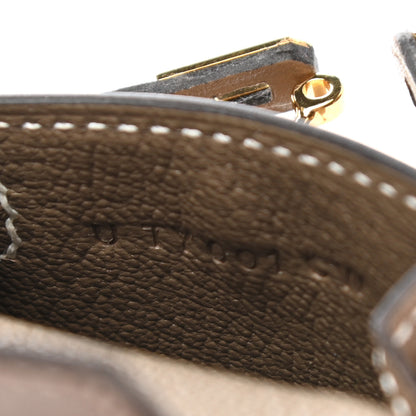 Hermes Tadelakt Mini Kelly Twilly Bag Charm Etoupe 5 of 6