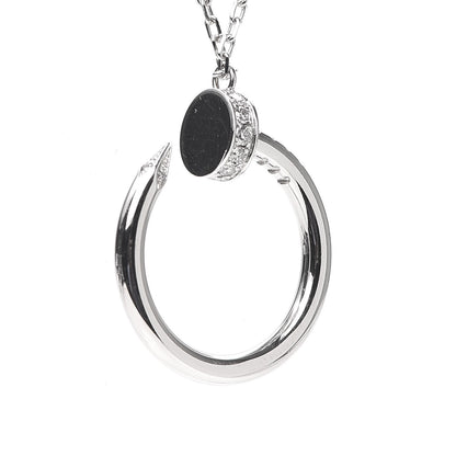 Cartier 18K White Gold Diamond Juste Un Clou Necklace 6 of 6