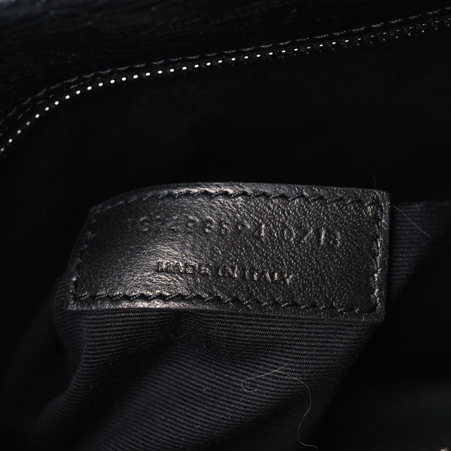 Saint Laurent Crinkled Calfskin Matelasse Monogram Medium Niki Chain Satchel Black 7 of 9