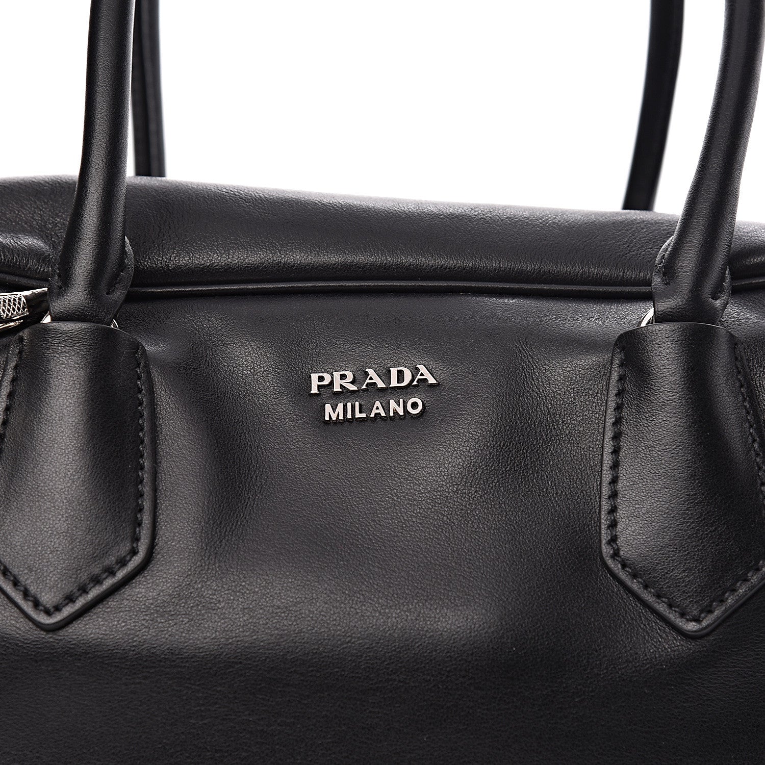 Prada Soft Calf Large Inside Tote Black Mughetto 9 of 9