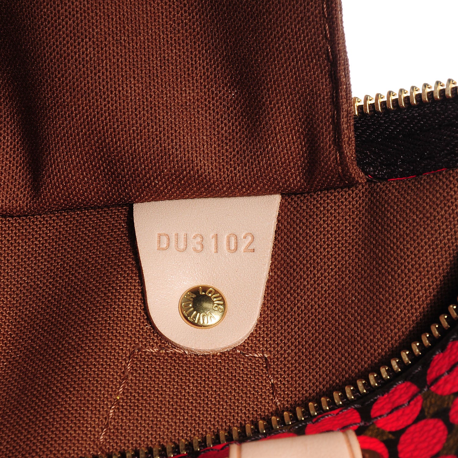 Louis Vuitton Monogram Kusama Town Speedy 30 Red 7 of 7
