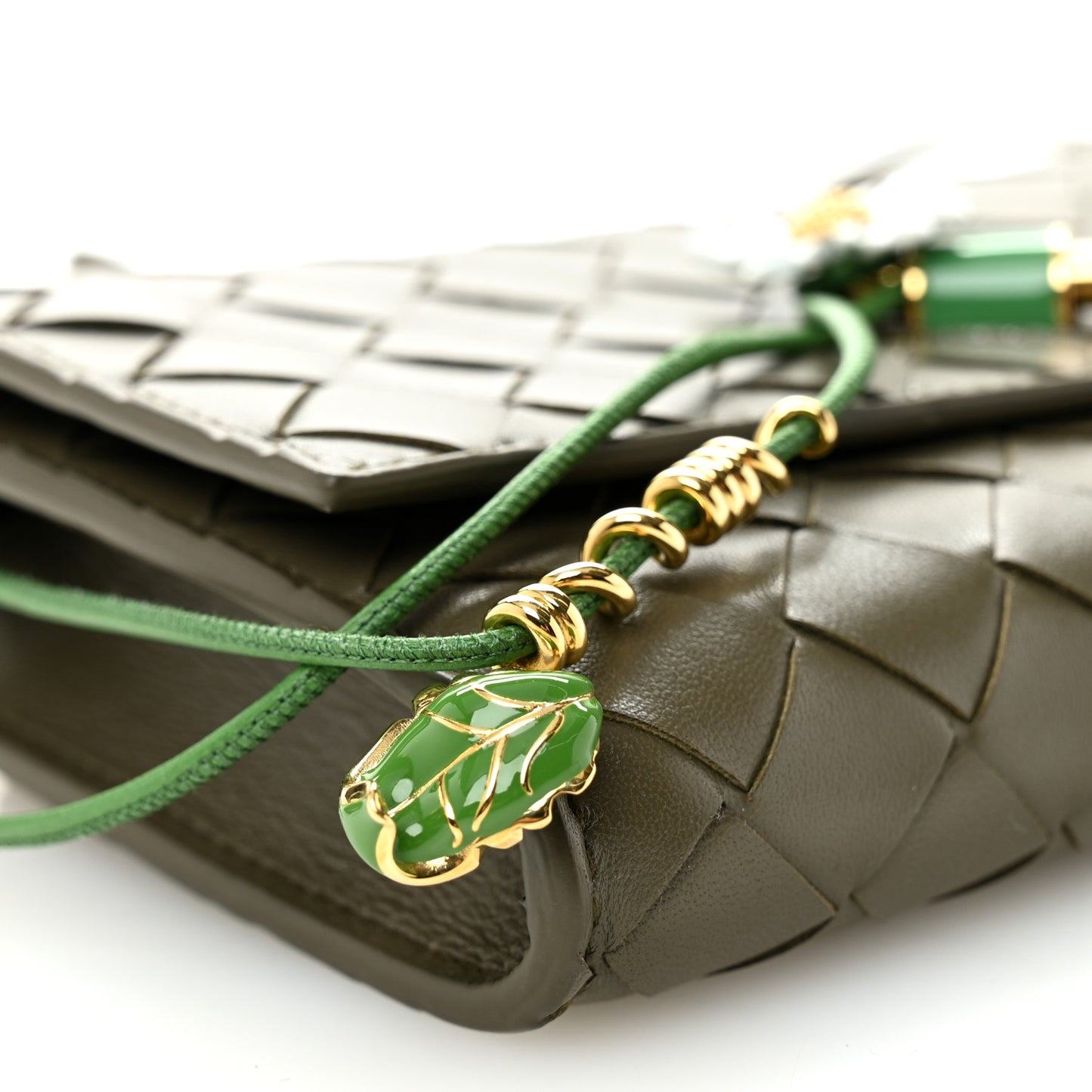 Nappa Enamel Intrecciato Daisy Andiamo Pouch Daisy Flow