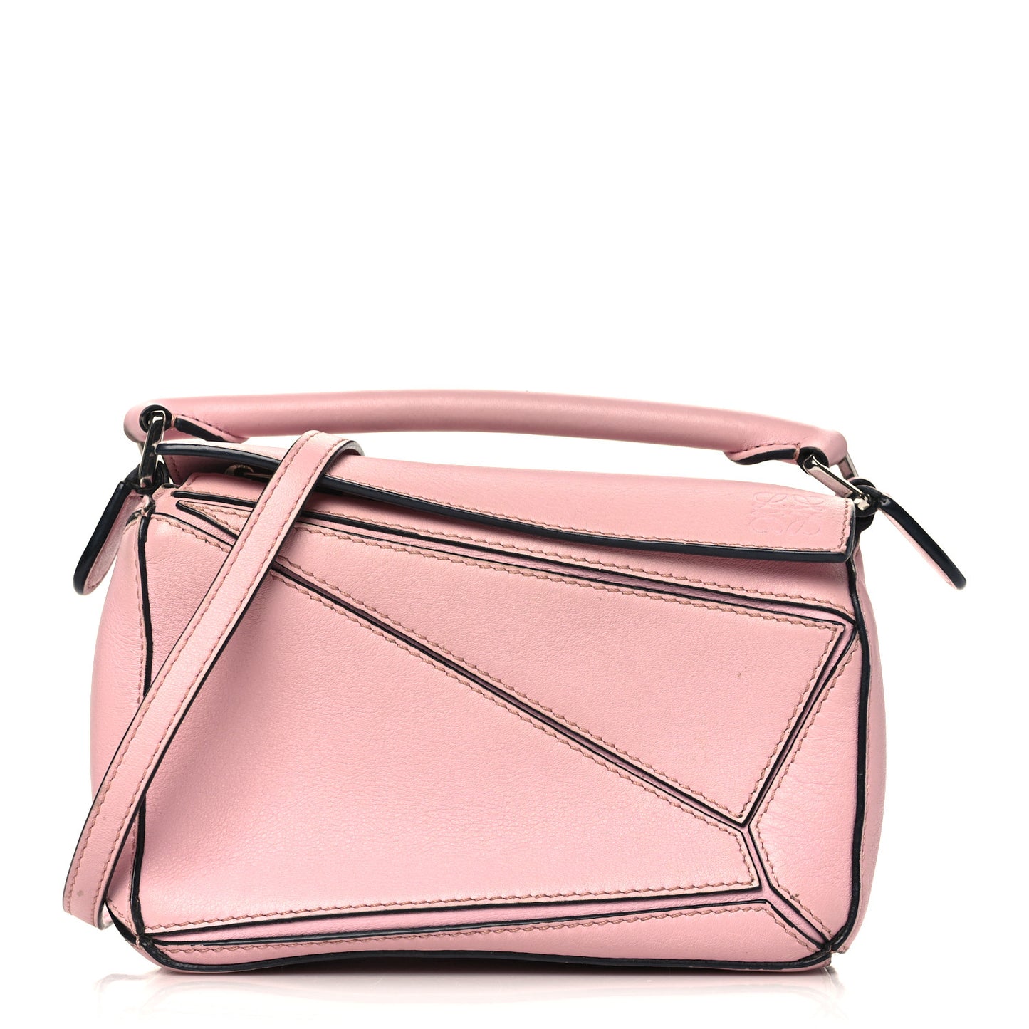 Calfskin Mini Puzzle Bag Pastel Pink