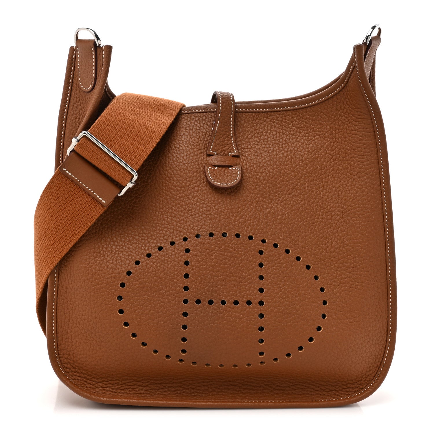 Hermes Taurillon Clemence Evelyne III PM Gold 1 of 13