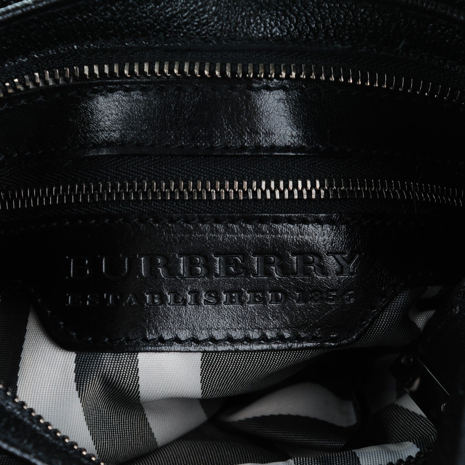 Burberry Calfskin Warrior Hobo Black 6 of 8