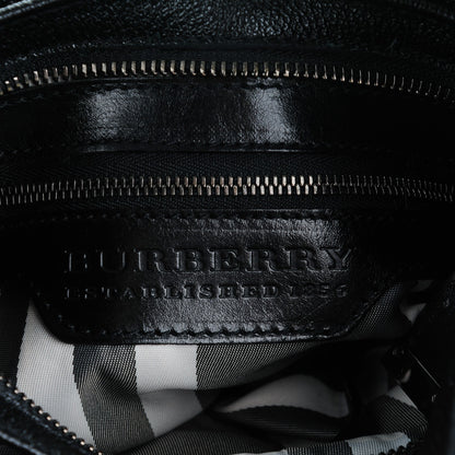 Burberry Calfskin Warrior Hobo Black 6 of 8