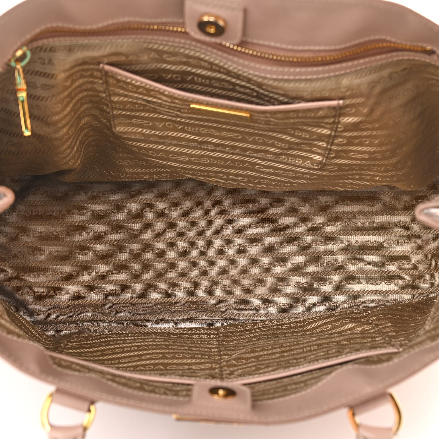 Prada Saffiano Lux Large Tote Cammeo 5 of 17