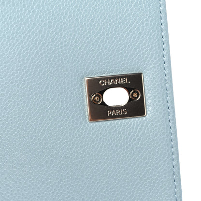 Chanel Caviar Quilted Small Business Affinity Flap Light Blue 10 of 11