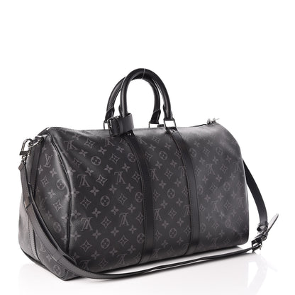 Louis Vuitton Monogram Eclipse Keepall Bandouliere 45 3 of 9