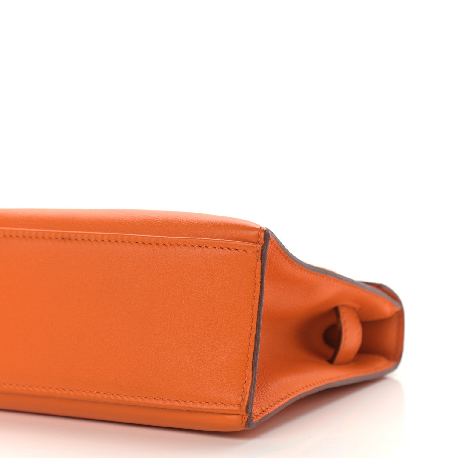 Hermes Swift Kelly Pochette Clutch Orange 10 of 21