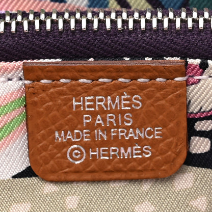 Hermes Epsom Silk'in Compact Wallet Gold Cassis Vert Fizz 7 of 9