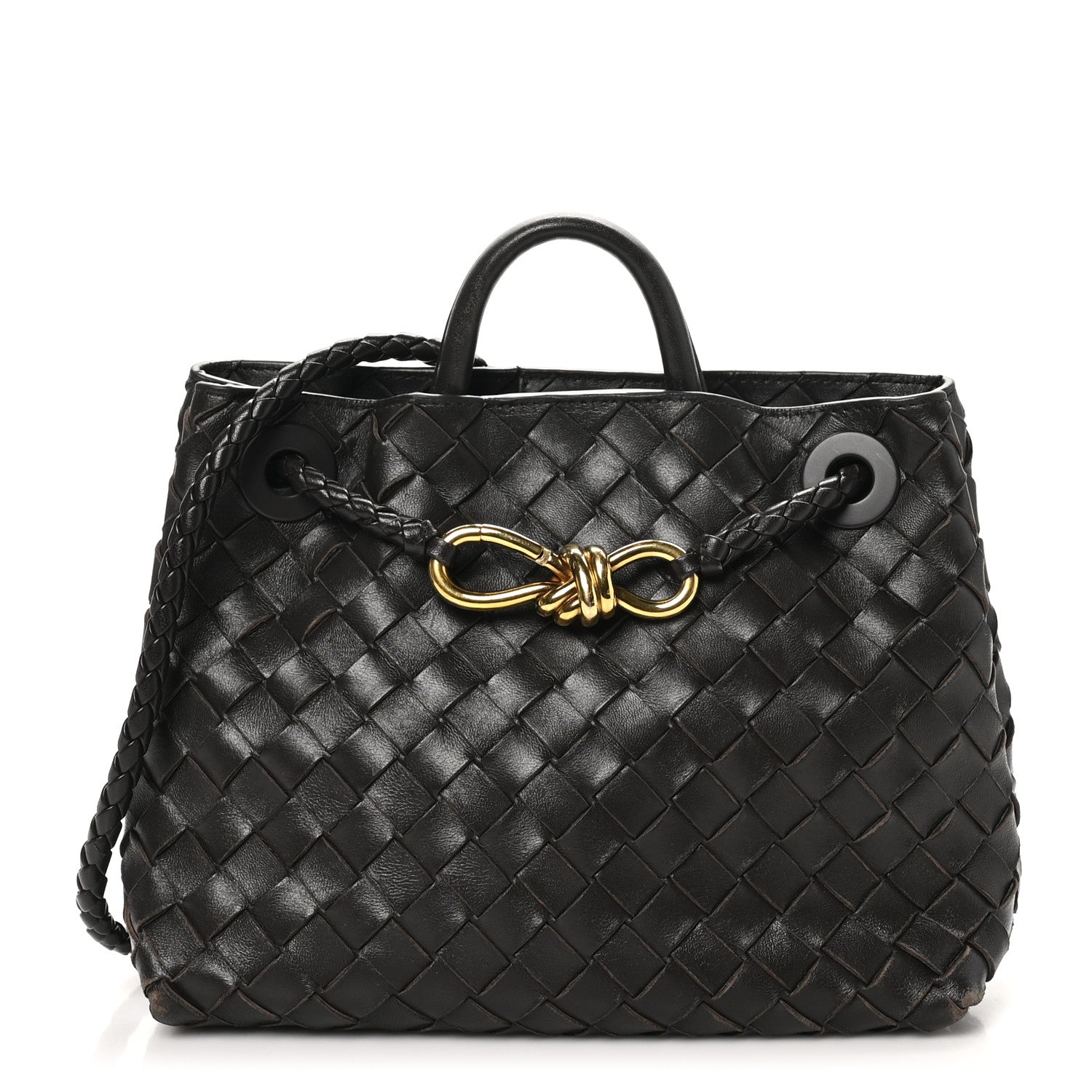 Bottega Veneta Nappa Intrecciato Small Andiamo Shoulder Bag Fondant 1 of 9
