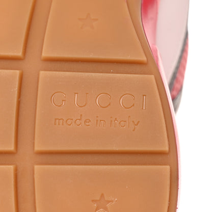 Gucci Lavaredo Eco Fabric Mesh Web Womens Rhyton Reflective Sneakers 38 Great White Water Rose Silver 6 of 8
