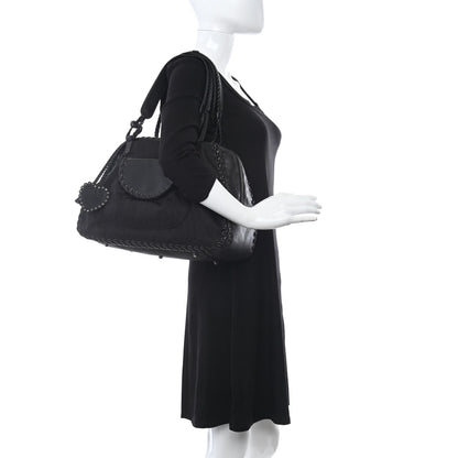 Christian Dior Monogram Ethnic Shoulder Bag Black 2 of 13
