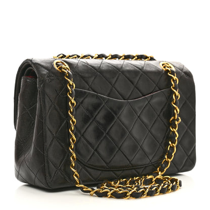 Chanel Lambskin Quilted Small Double Flap Dark Brown 3 of 14