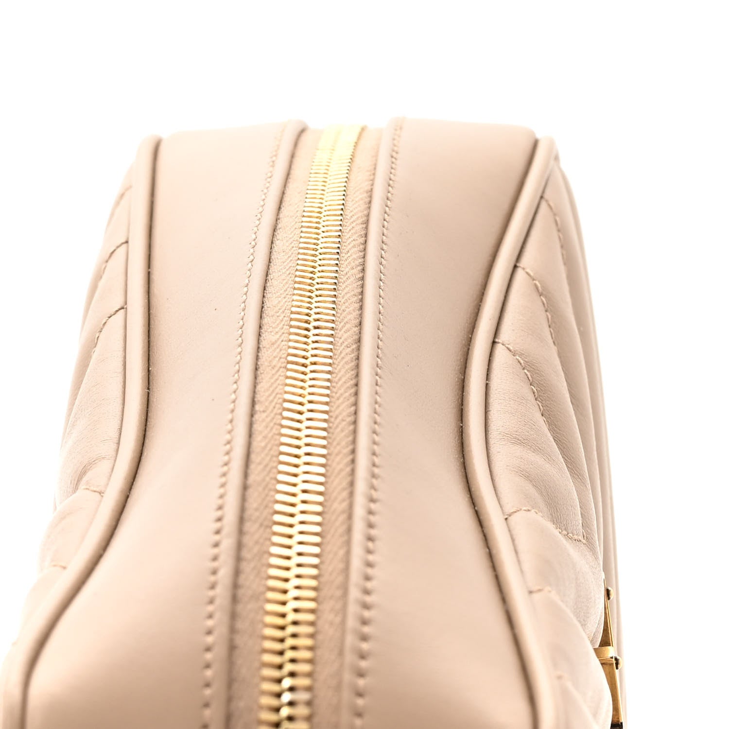 Saint Laurent Calfskin Matelasse Monogram Lou Camera Bag Dark Beige 13 of 15