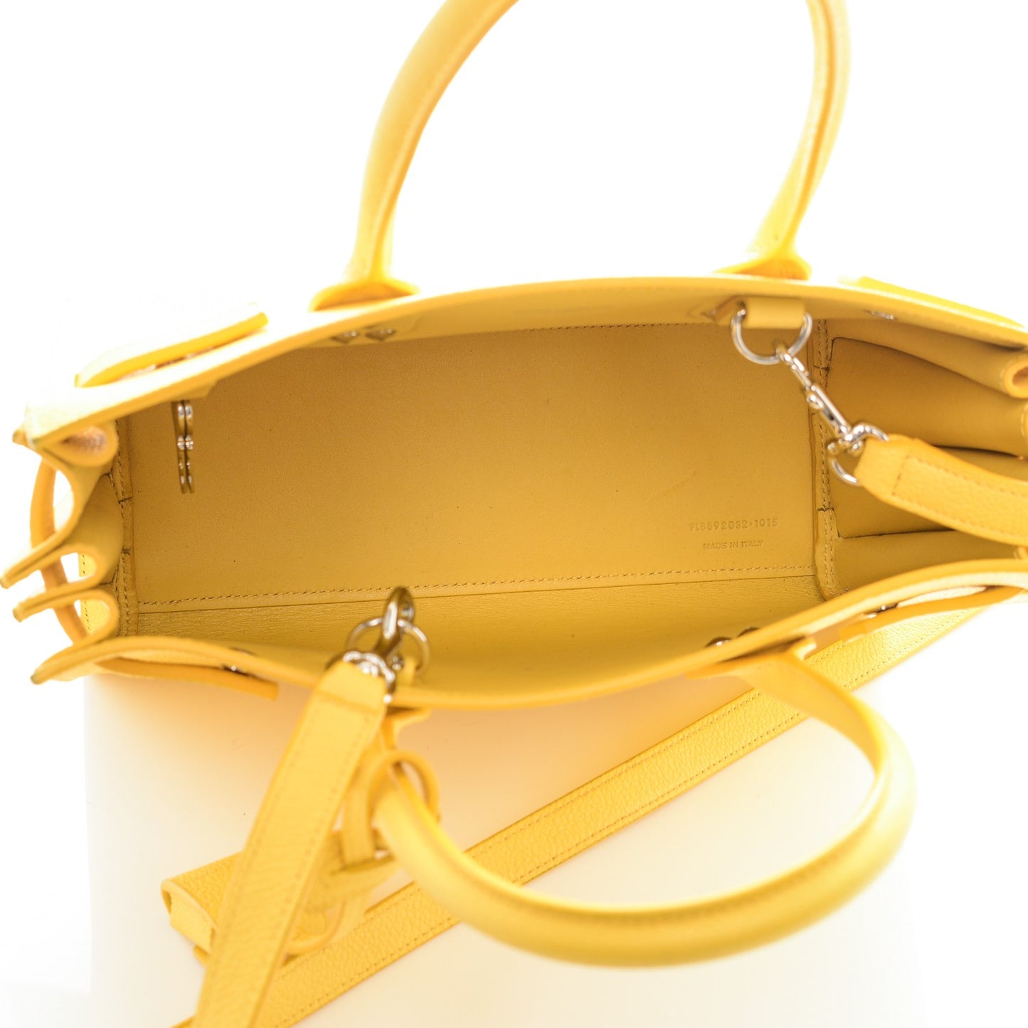 Grained Calfskin Baby Sac De Jour Yellow