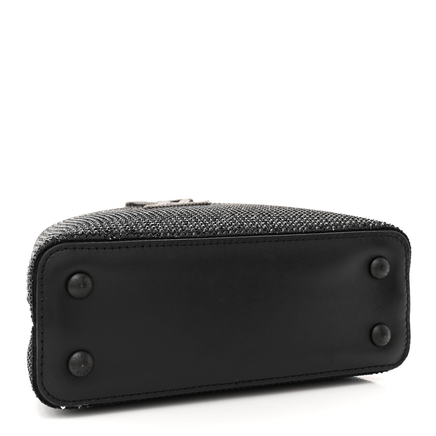 Louis Vuitton Swarovski Calfskin Capucines Mini Black 4 of 11