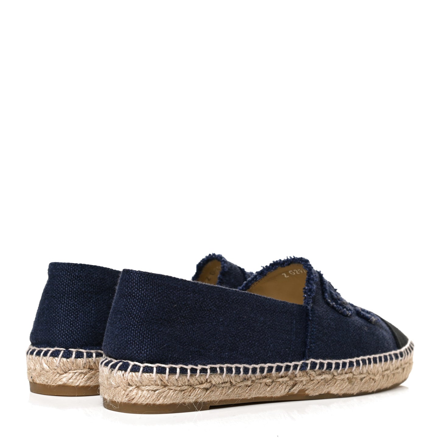 Linen CC Espadrilles 40 Blue Black