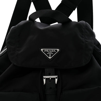 Prada Tessuto Nylon Saffiano Medium Backpack Black 10 of 13