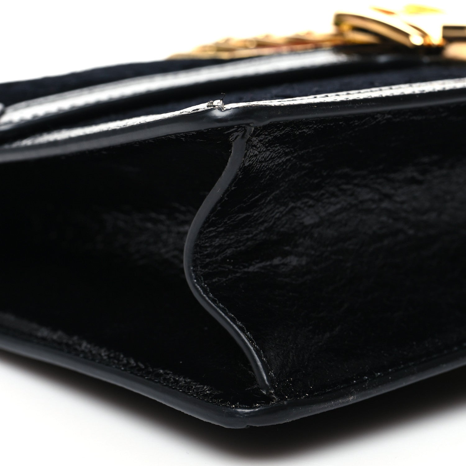 Gucci Velvet GG Monogram Small Sylvie Shoulder Bag Black 8 of 9