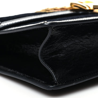 Gucci Velvet GG Monogram Small Sylvie Shoulder Bag Black 8 of 9