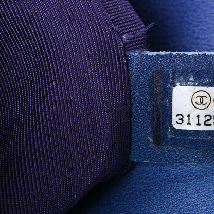 Chanel Tie Dye Calfskin Quilted Medium Chanel 19 Flap Blue Purple 7 of 10