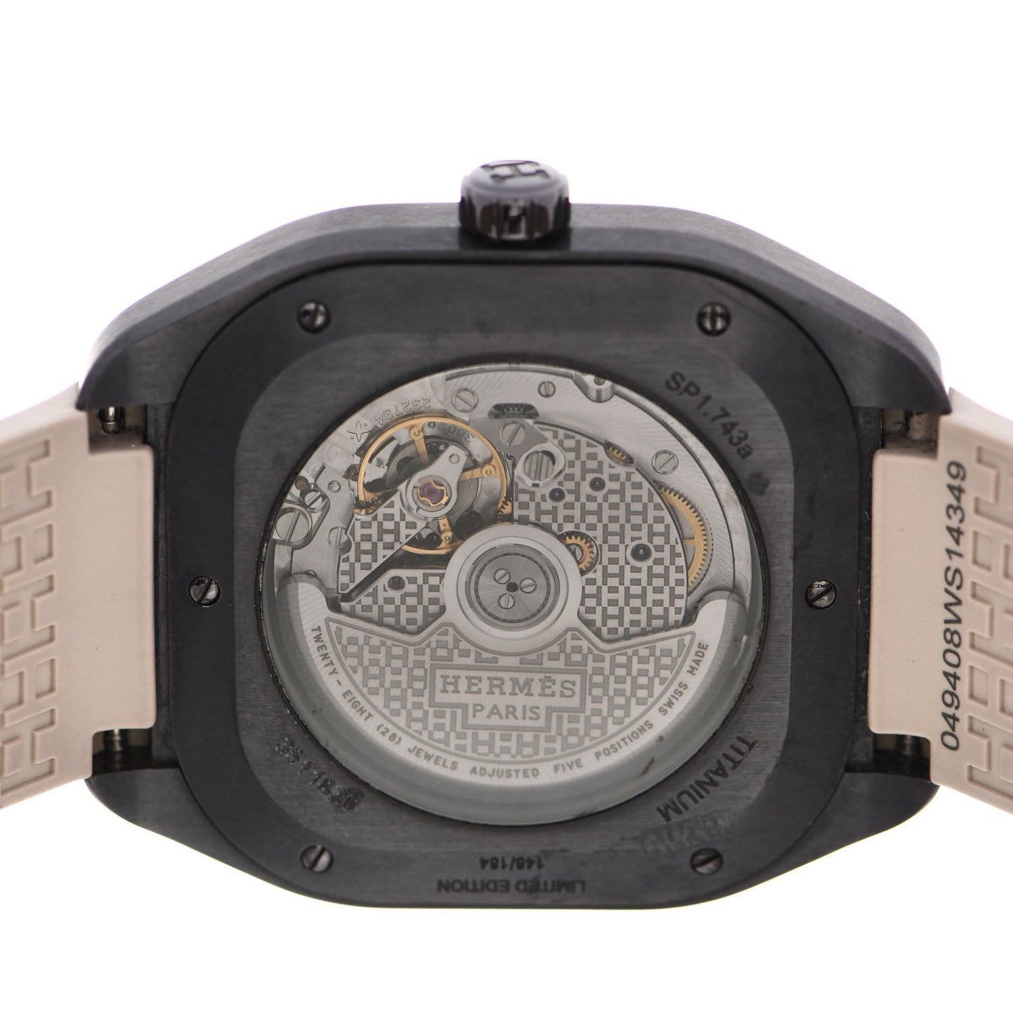 Titanium Rubber 39mm H08 Special Edition Automatic Watch Taupe
