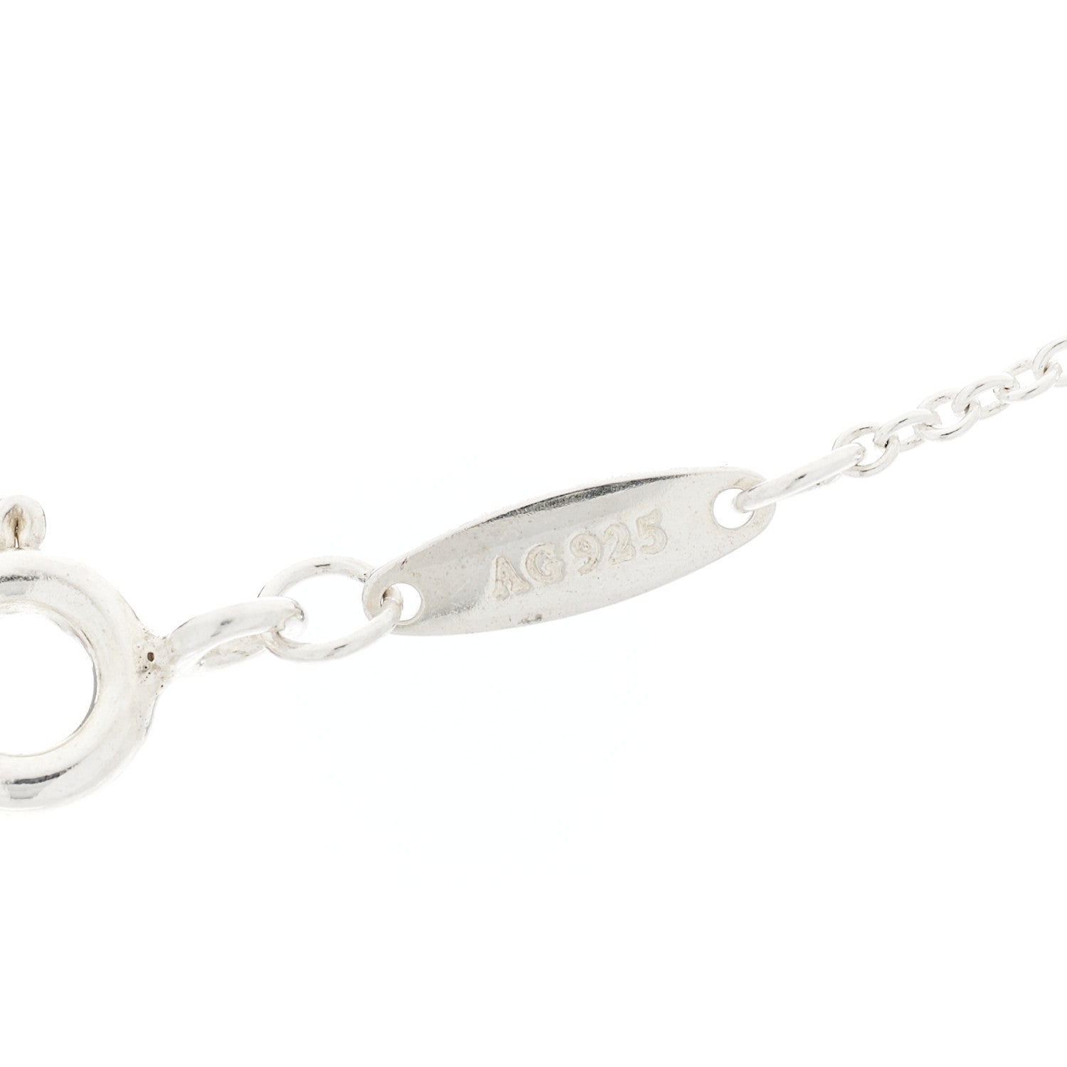 Tiffany Sterling Silver Diamond .03ct Elsa Peretti Diamonds by the Yard Pendant Necklace 4 of 8