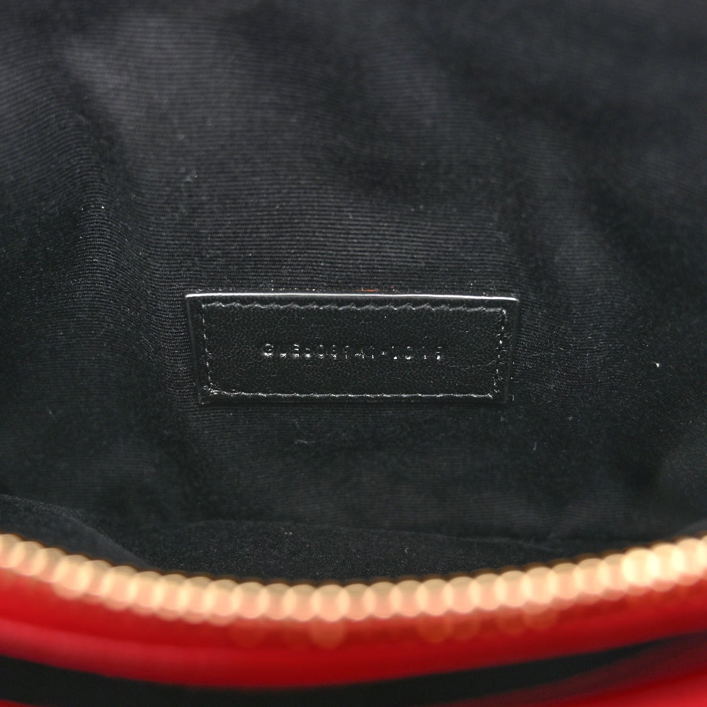SAINT LAURENT Grained Lambskin Quilted Mini Becky Double Zip Bag Rouge Eros