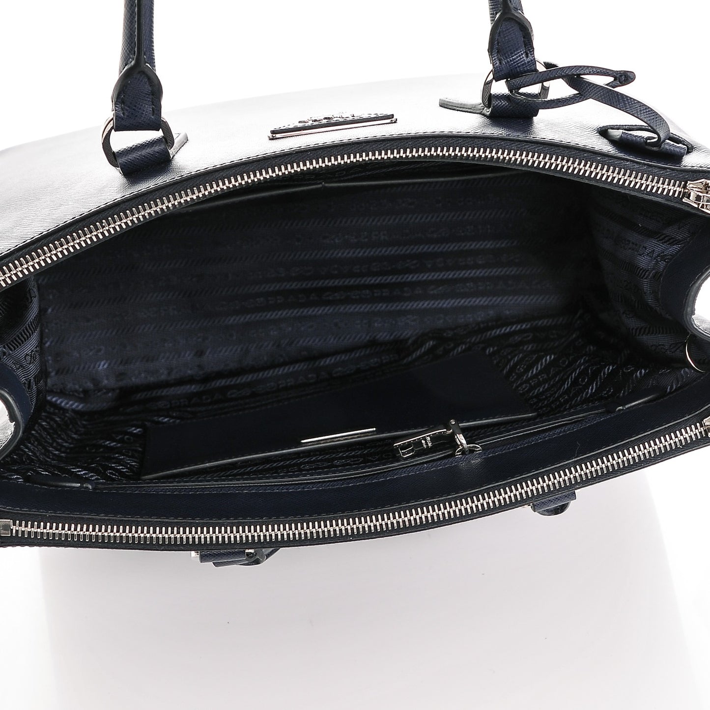 Saffiano Medium Galleria Double Zip Tote Baltico