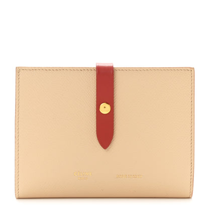Celine Grained Calfskin Medium Multifunction Strap Wallet Powder Red 1 of 7