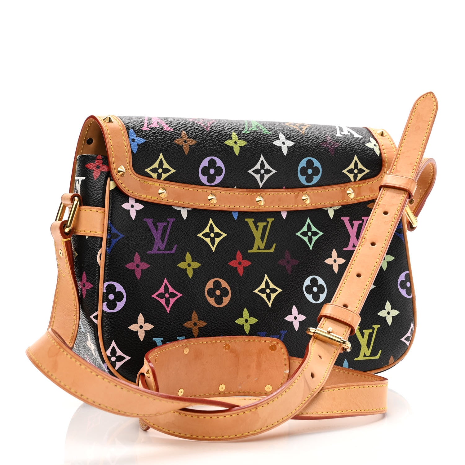 Louis Vuitton Monogram Multicolor Sologne Black 3 of 14