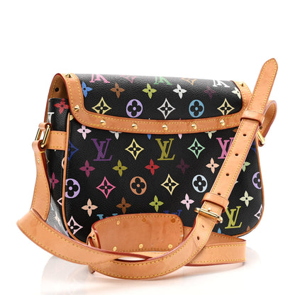 Louis Vuitton Monogram Multicolor Sologne Black 3 of 14