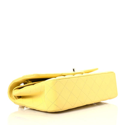 Chanel Caviar Quilted Medium Double Flap Yellow 3 of 20