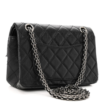 Chanel Aged Calfskin Lucky Charms 2.55 Reissue 224 Flap Black 3 of 12