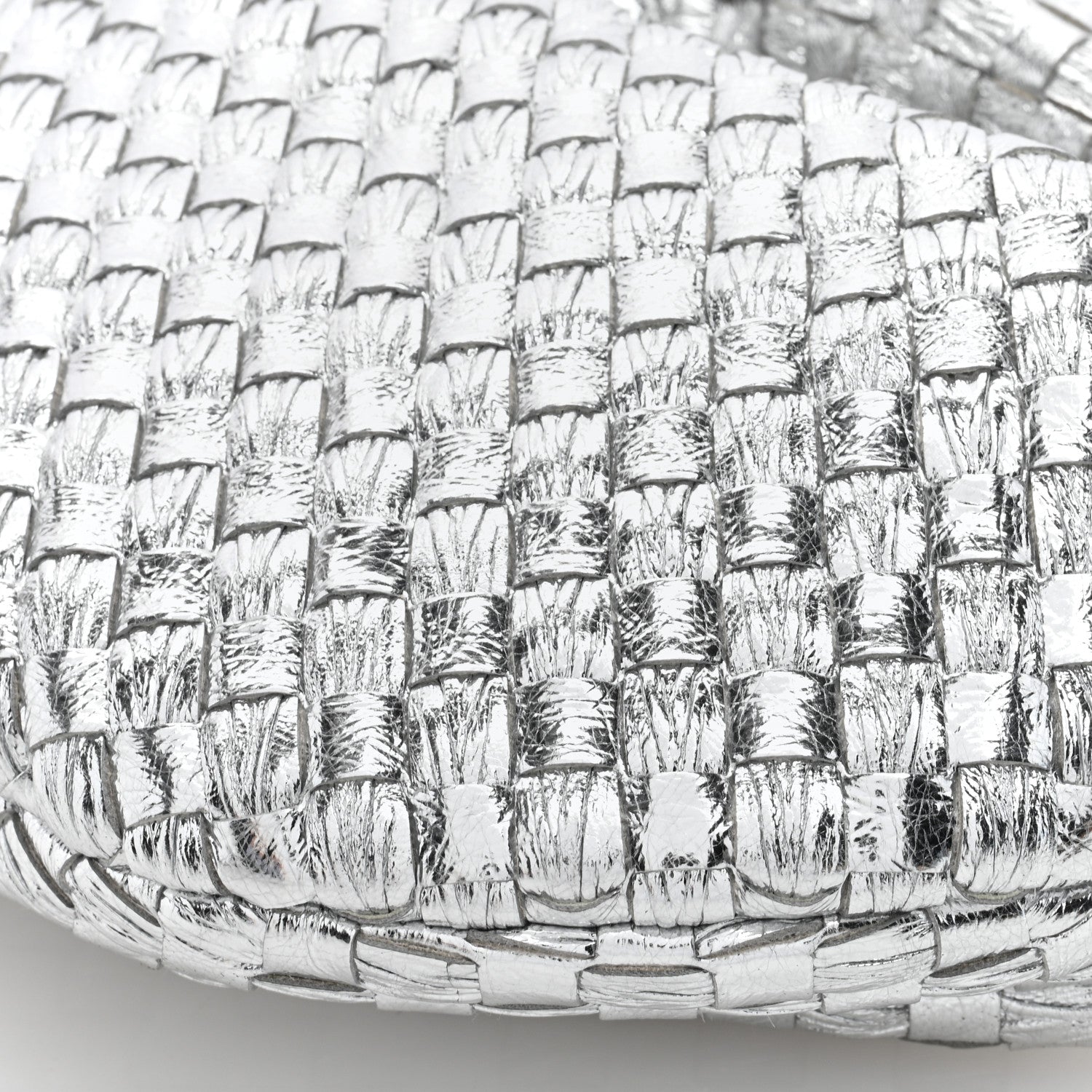 Bottega Veneta Metallic Nappa Intrecciato Mini Jodie Silver 10 of 11