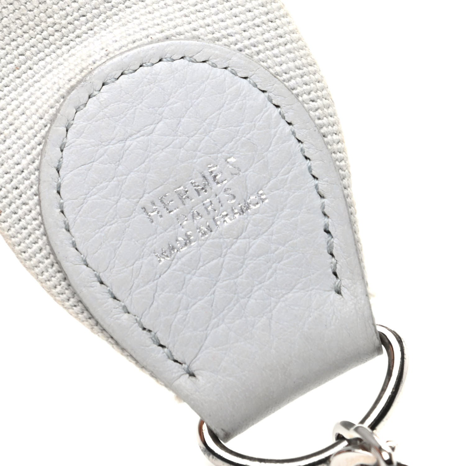 Hermes Toile Taurillon Clemence Shoulder Strap Bleu Arctic 3 of 4