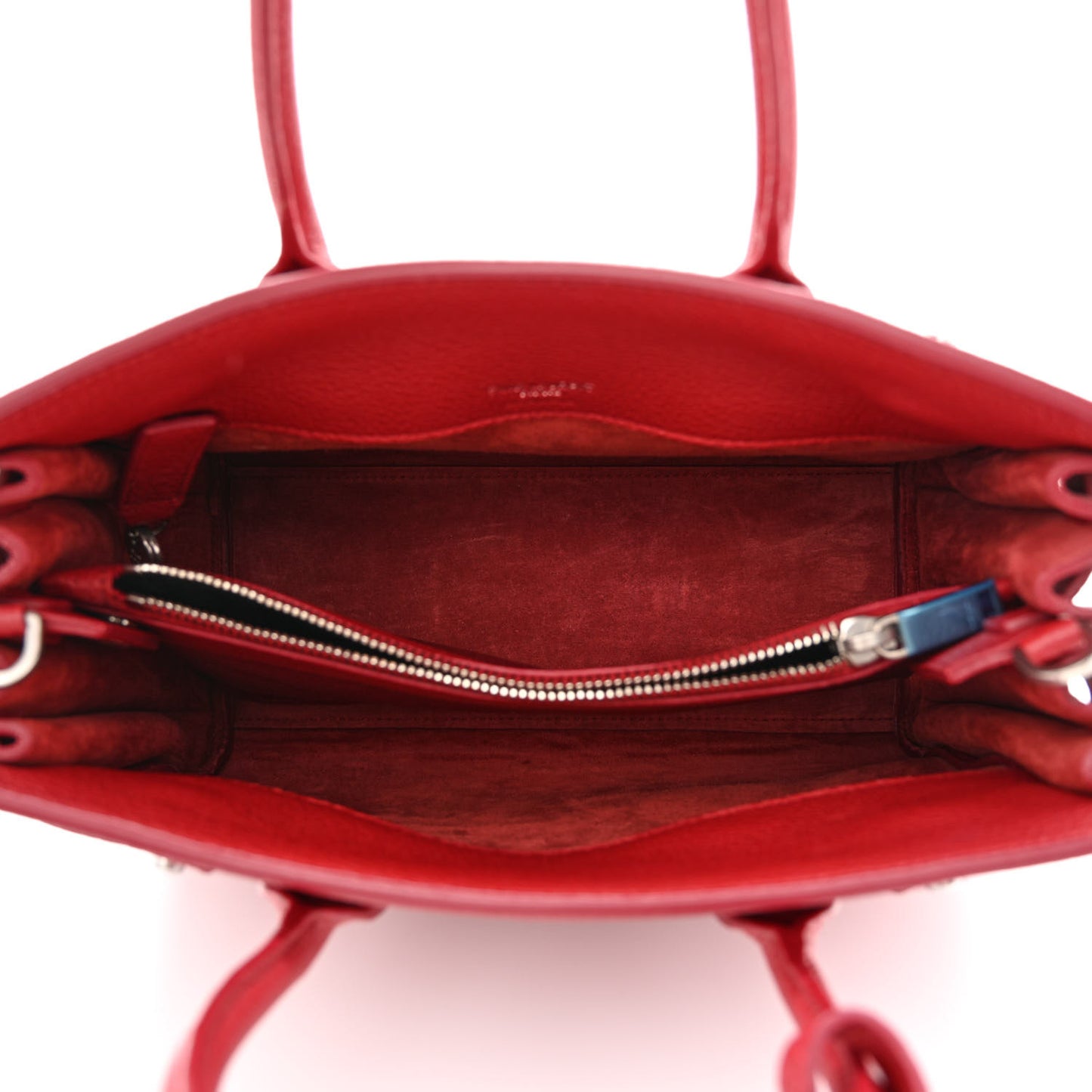 Grained Calfskin Baby Sac De Jour Souple Red