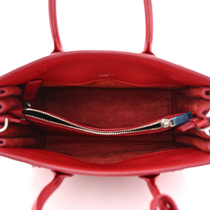 Saint Laurent Grained Calfskin Baby Sac De Jour Souple Red 5 of 13