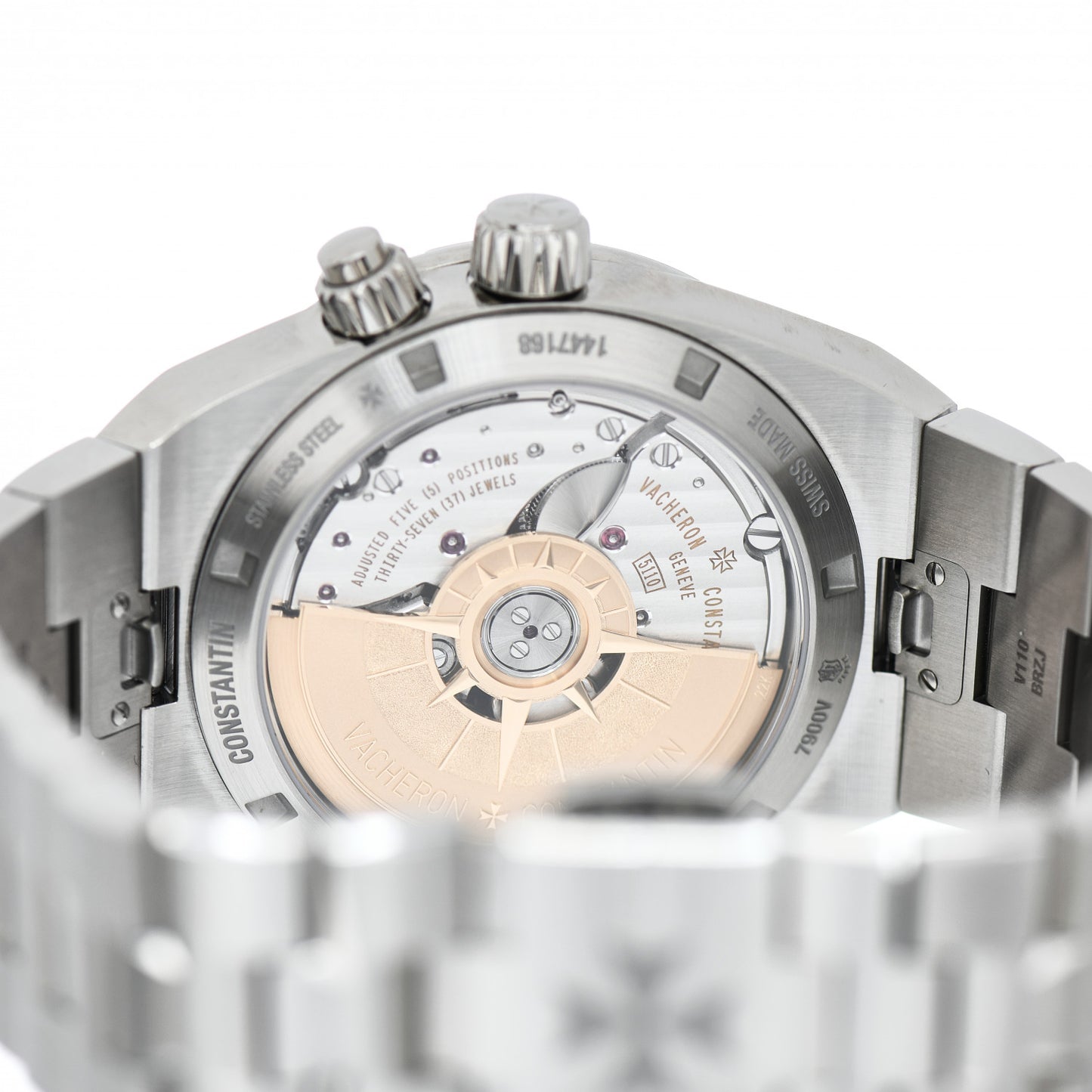Stainless Steel 41mm Overseas Dual Time Automatic Watch 7900V/110A