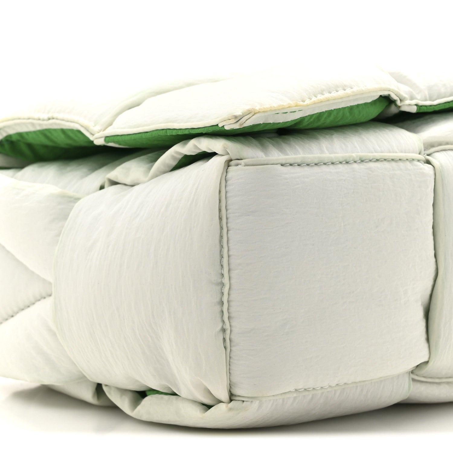 Bottega Veneta Nylon Intrecciato Padded Tech Mini Cassette Belt Bag White 10 of 15
